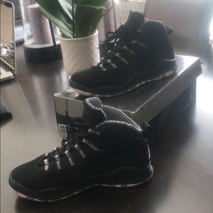 Jordan Retro 10 black and grey size 6.5
